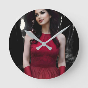 Reloj de pared BlackWhiteRed