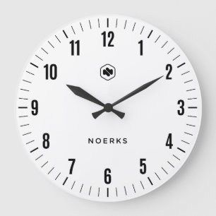 Reloj de pared blanco minimalista