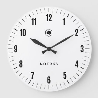 Reloj de pared blanco minimalista