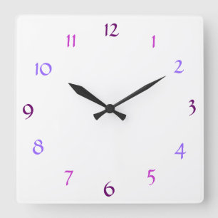 Reloj de pared blanco moderno