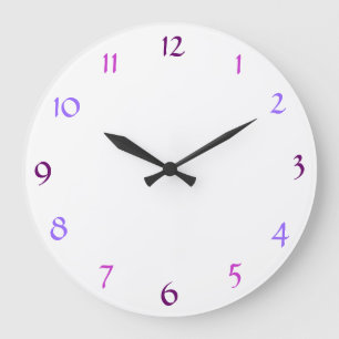 Reloj de pared blanco moderno