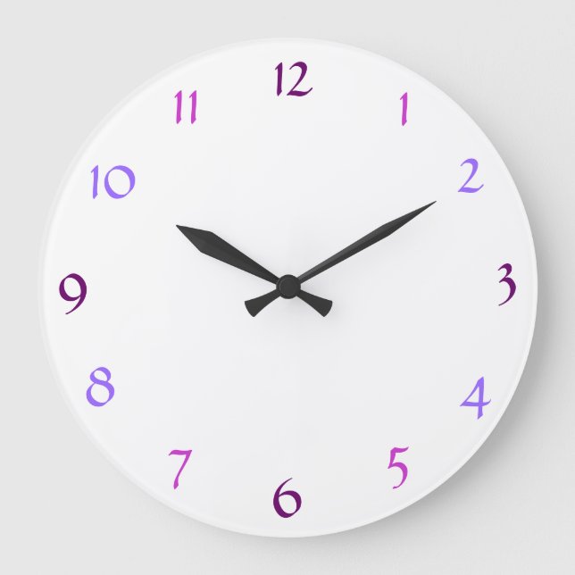 Reloj de pared blanco moderno (Anverso)