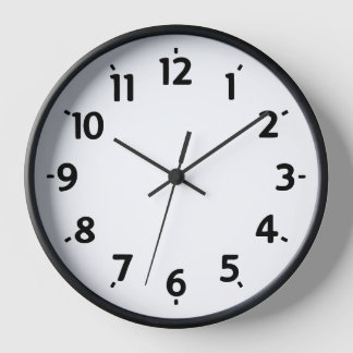 Reloj de pared blanco y negro 🕰️ Minimalista - El