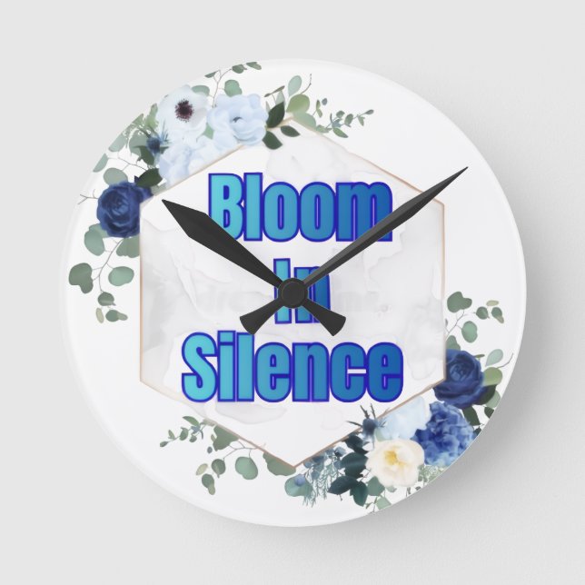 Reloj de pared Bloom en silencio (Anverso)