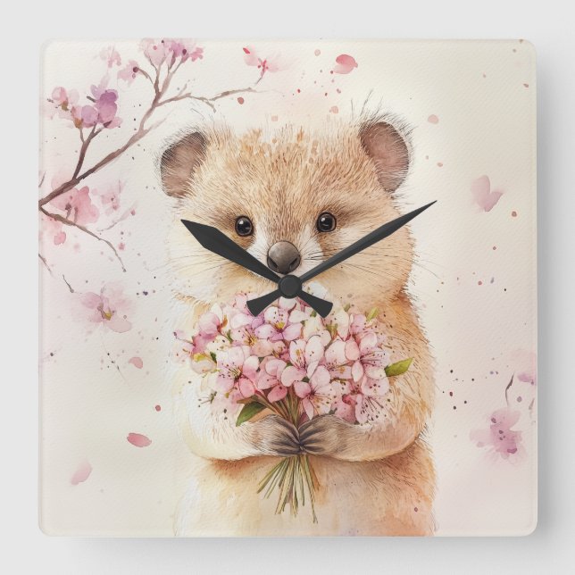 Reloj de pared Blossom Quokka (Anverso)