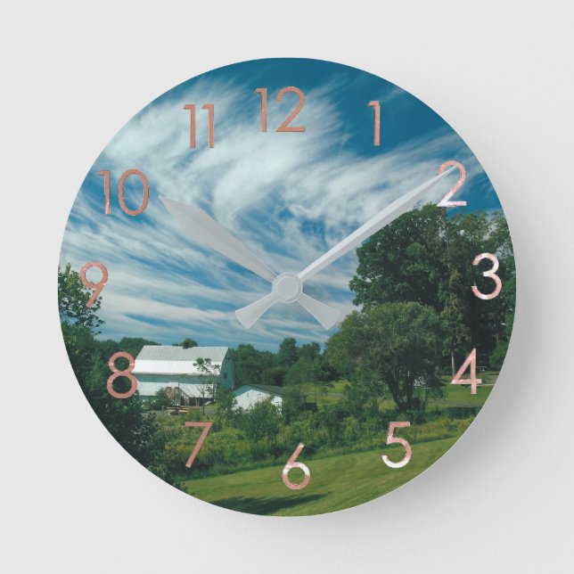 Reloj de pared Blue Sky Homestead (Anverso)