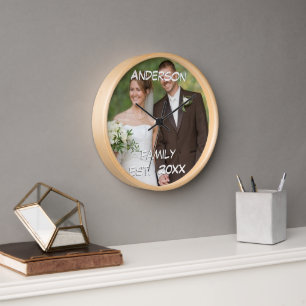 Reloj De Pared Boda del aniversario del boda