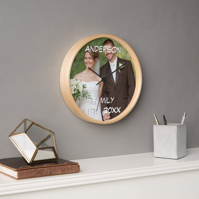 Reloj De Pared Boda del aniversario del boda (Oficina)