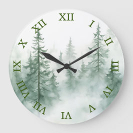 Reloj de pared Bosque Brumoso
