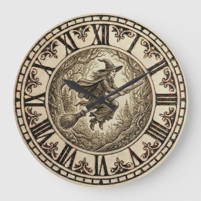 Reloj de pared - Bosque de Brujas  (Anverso)