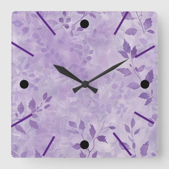 reloj de pared botánico de bonito (Anverso)