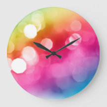 Reloj de pared brillante abstracto