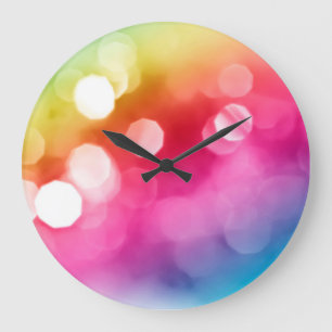 Reloj de pared brillante abstracto