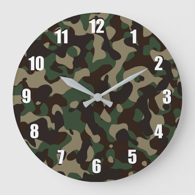 Reloj de pared camuflado (Anverso)