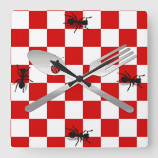 Reloj de pared caprichoso de la cocina de la