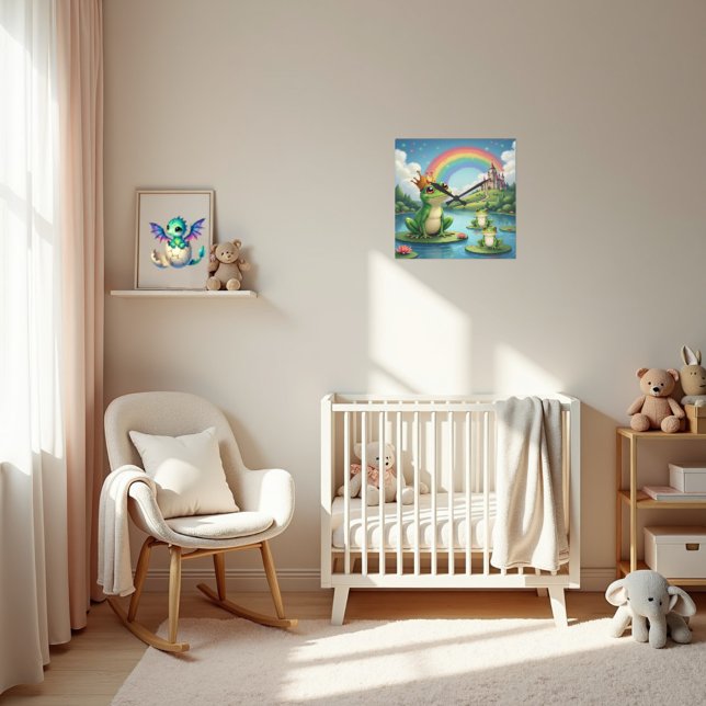 Reloj de pared caprichoso del príncipe rana para n (Subido por el creador)