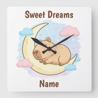 Reloj de Pared Capybara Sueños Dulces Personalizad