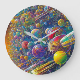 reloj de pared Carrera Espacial con números