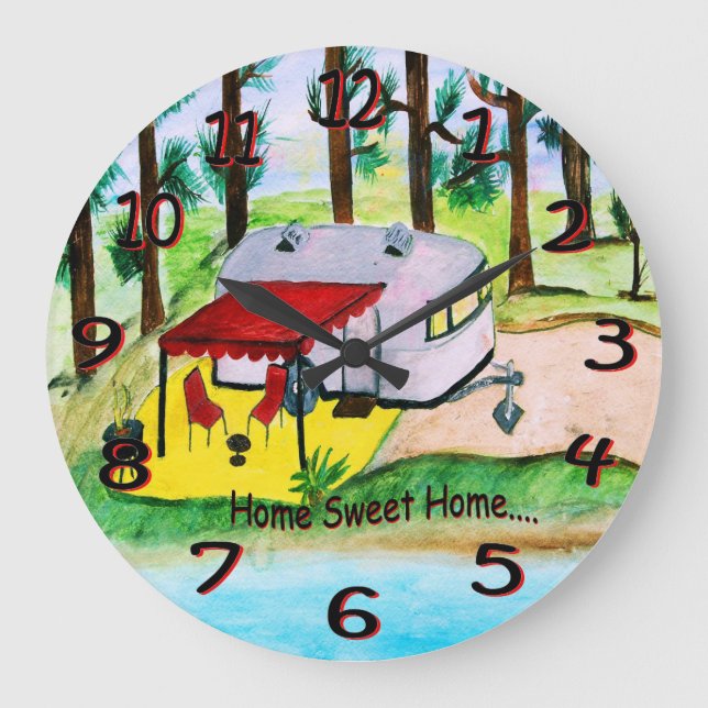 reloj de pared casero dulce casero (Anverso)