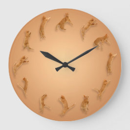 Reloj de pared Cat O'Clock