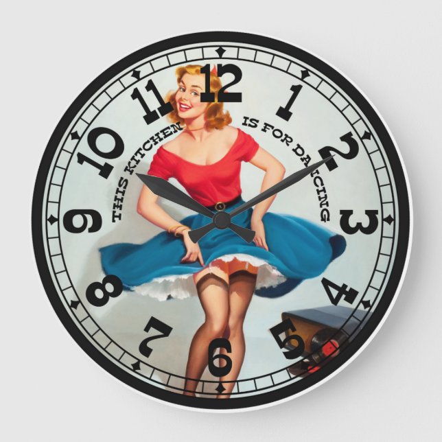 Reloj de pared Chica de anclaje (Anverso)