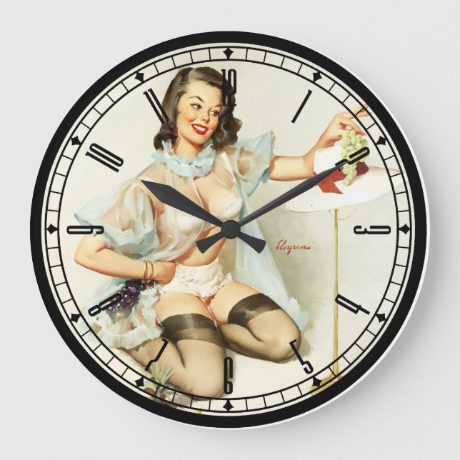 Reloj de pared Chica de anclaje (Anverso)