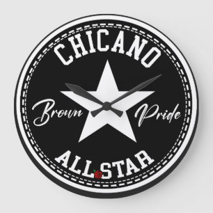 Reloj de pared Chicano Brown Pride