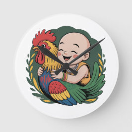 Reloj de pared | Chloe Baby Abraza El Rooster
