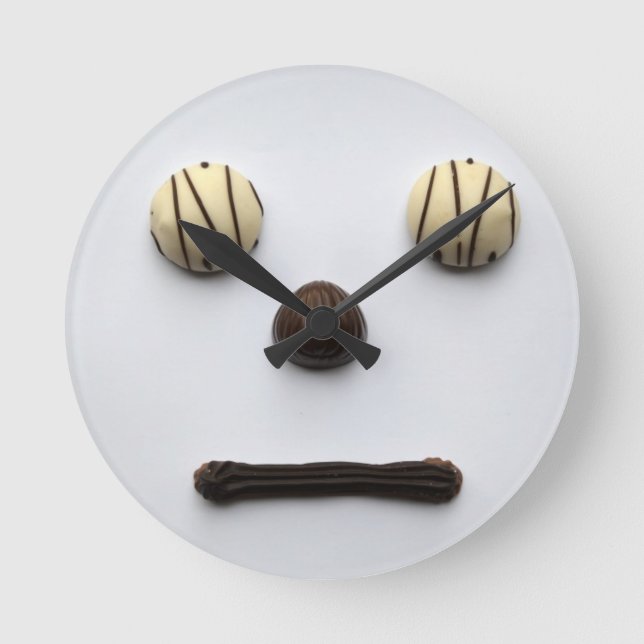 Reloj de pared "Chocolate Face" (Anverso)