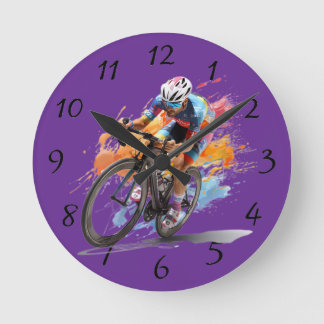 Reloj De Pared Ciclista Compitiendo