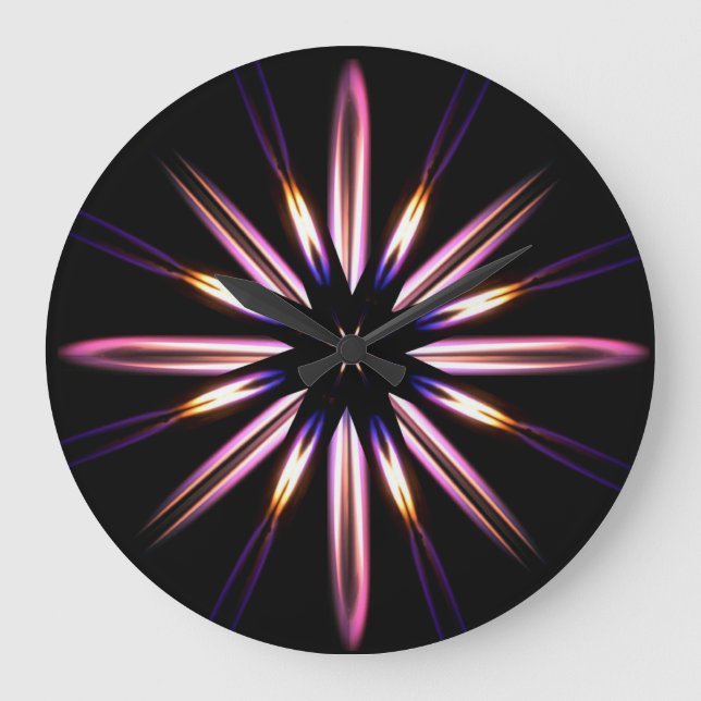 Reloj de pared circular de inflamación (Anverso)
