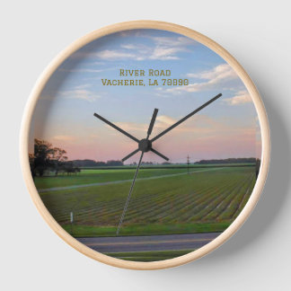 Reloj de pared circular del río