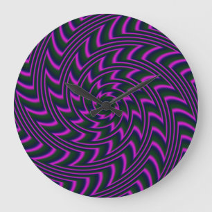 Reloj de pared circular espiral