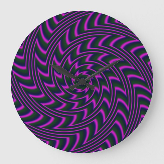Reloj de pared circular espiral (Anverso)