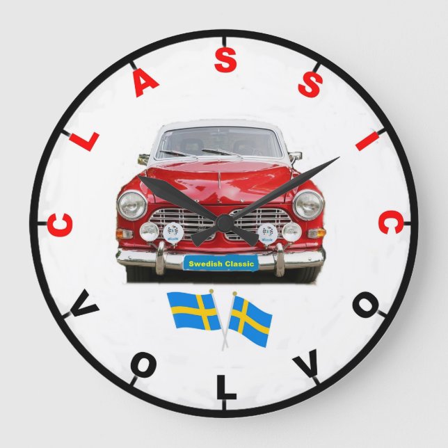 Reloj de pared clásico de Volvo (Anverso)