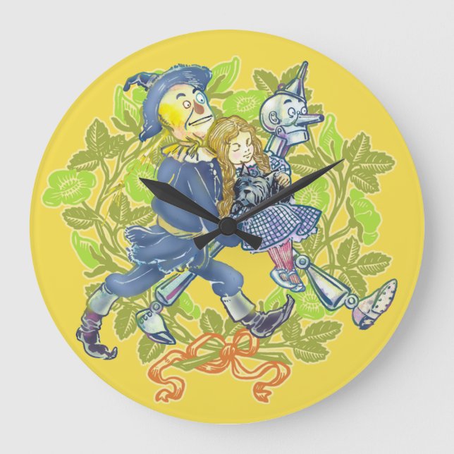 Reloj de pared clásico para niños de El mago de Oz (Anverso)