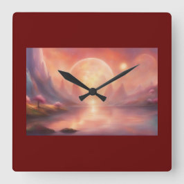 Reloj de pared Color de Borgoña, Resumen