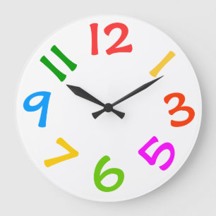 Reloj de pared colorido del sitio de los niños