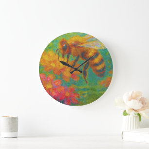 Reloj de pared colorido: Fusión del arte y funcion