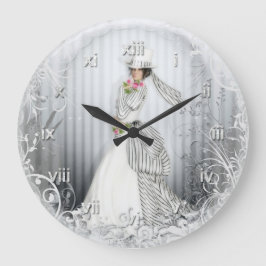 Reloj de pared completa Rosa victoriano
