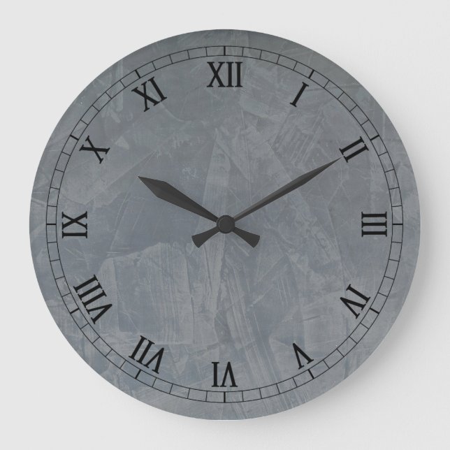 Reloj de pared con acabado falso de estuco venecia (Anverso)