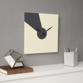 Reloj de pared con agujero de cerradura de carbón