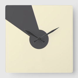 Reloj de pared con agujero de cerradura de carbón