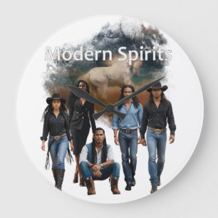 Reloj de pared con arte de portada de Modern Spiri