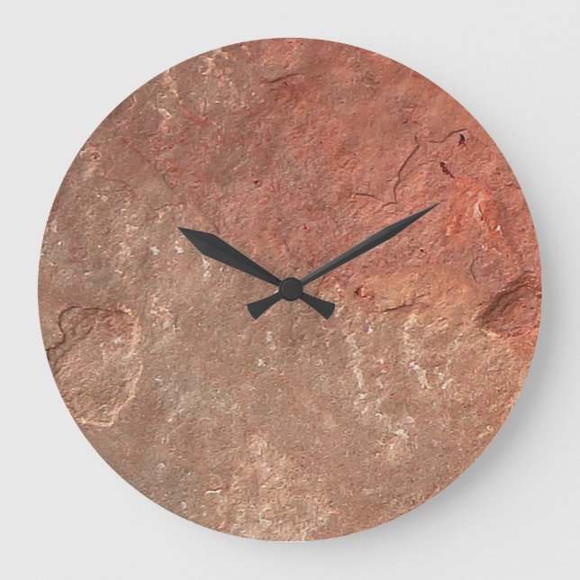 Reloj de pared con aspecto de piedra moderno (Anverso)