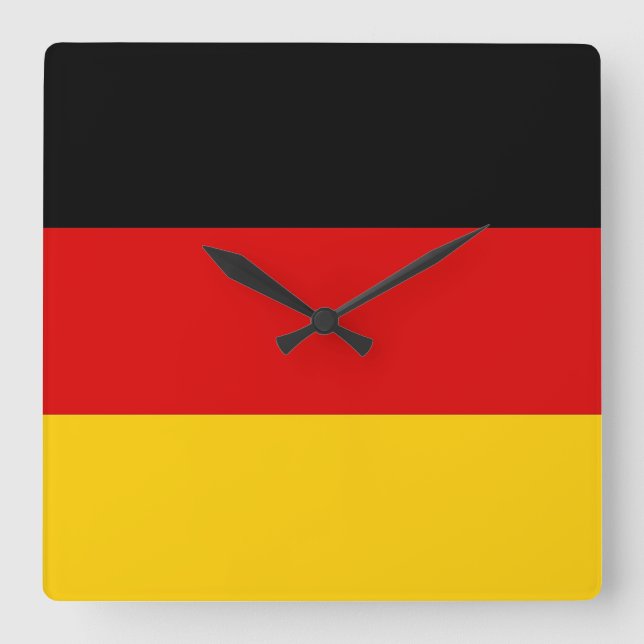 Reloj de pared con bandera de Alemania (Anverso)