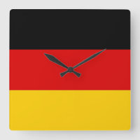 Reloj de pared con bandera de Alemania