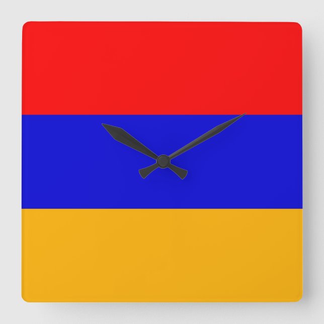 Reloj de pared con bandera de Armenia (Anverso)