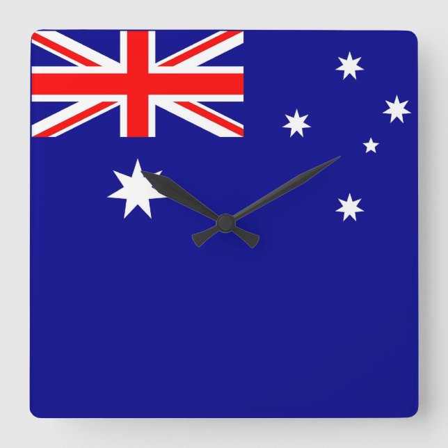 Reloj de pared con bandera de Australia (Anverso)