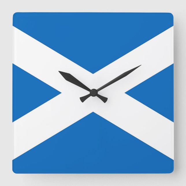 Reloj de pared con bandera de Escocia (Anverso)